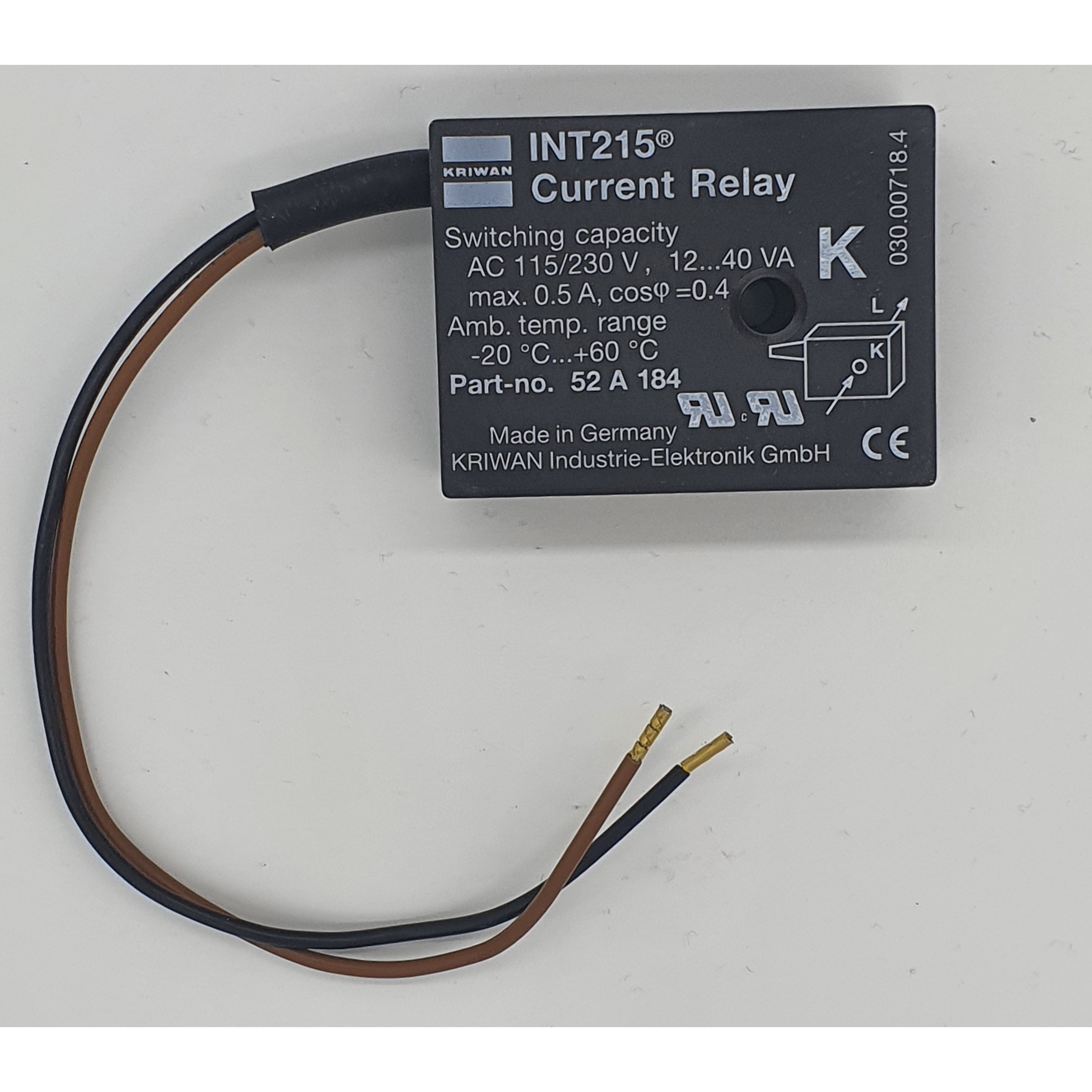 Aces - Kriwan INT 215 Current Relay (52A184)